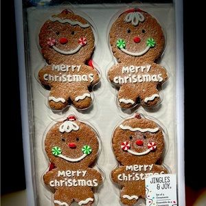 Jingles & Joy Gingerbread Men Ornaments Set of 4